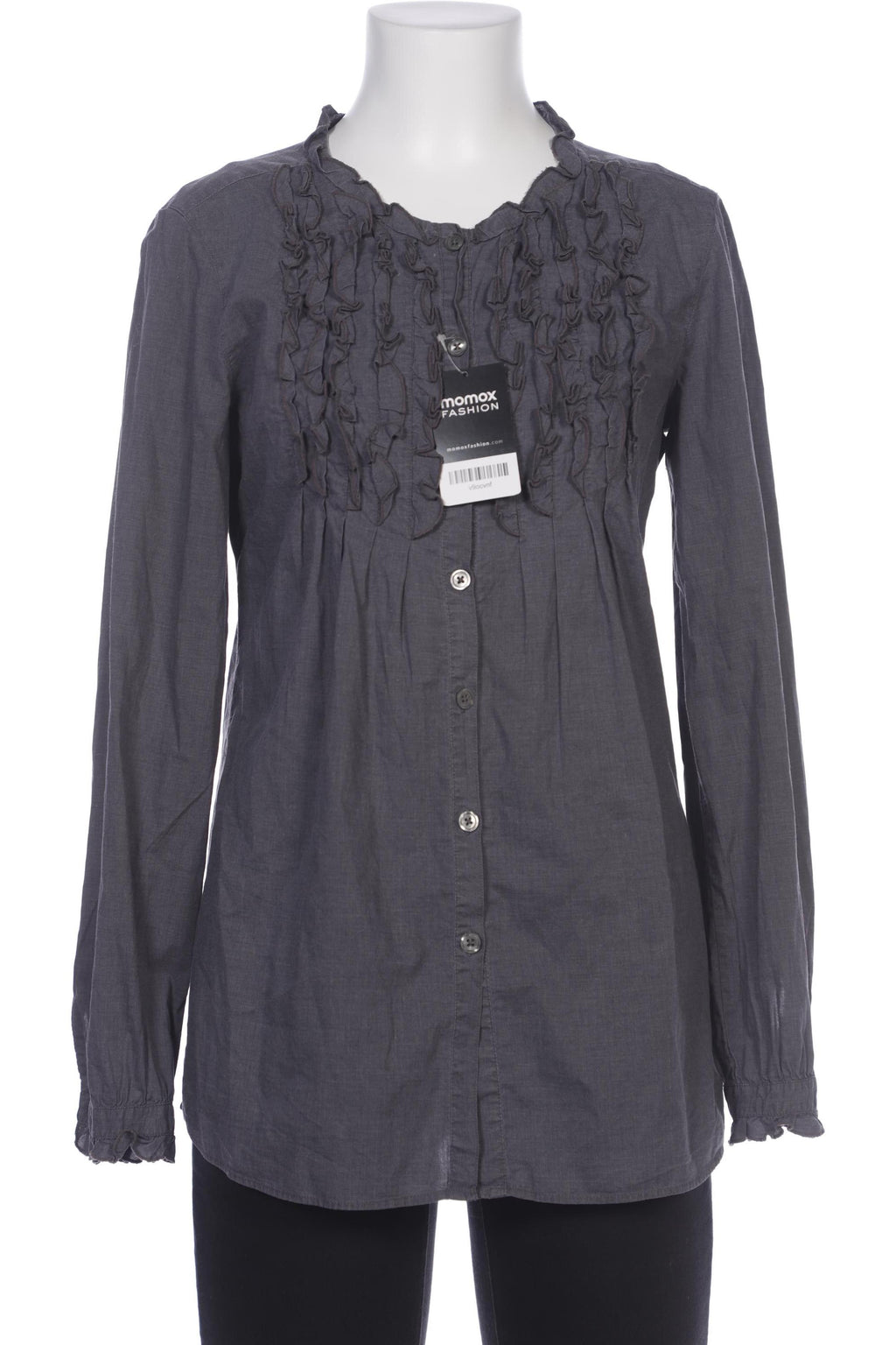 0039 Italy Women's Blouse Navy Blue Size XS Cotton 7