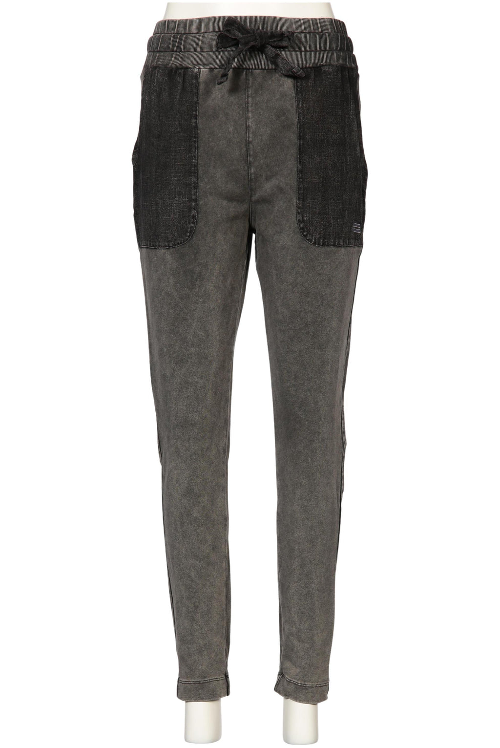 10Days Women's Trousers Gray W27 Linen-Cotton 2