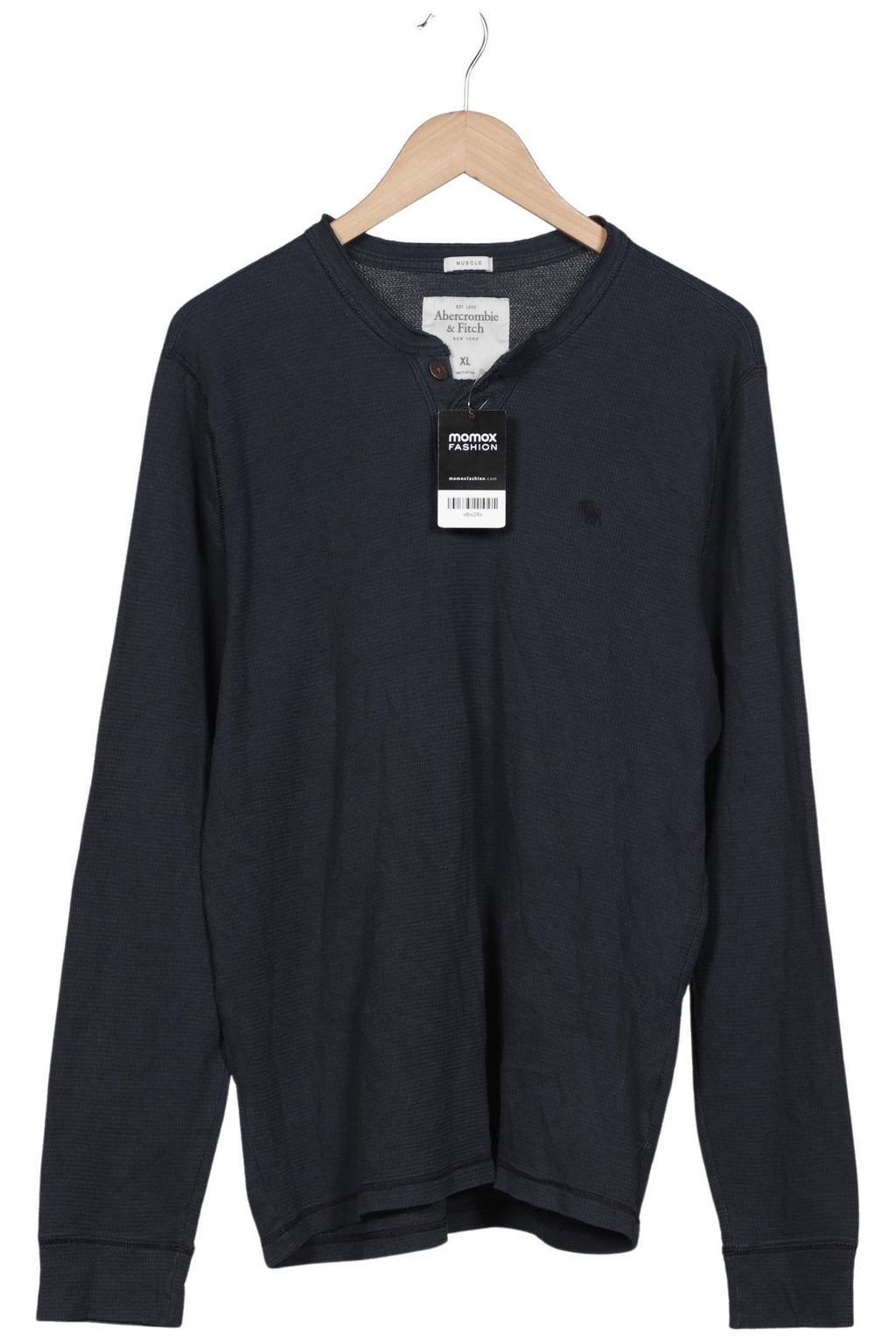 Abercrombie & Fitch Herren Langarmshirt Grau XL 2