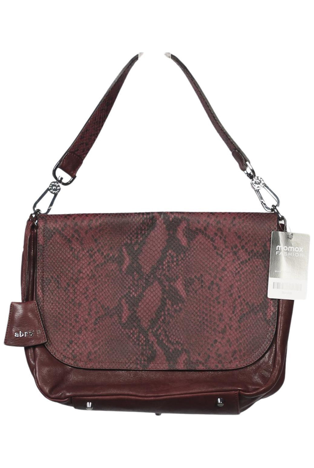 ABRO Damen Handtasche Bordeaux Leder 2