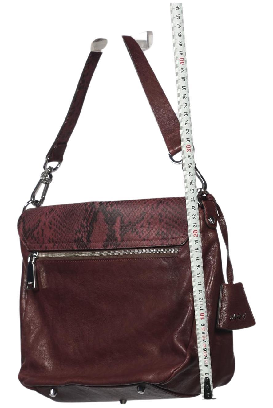 ABRO Damen Handtasche Bordeaux Leder 3
