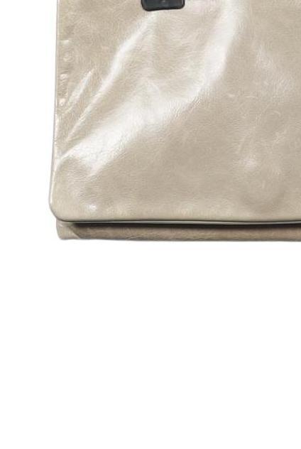 ABRO Women's Handbag Small Leather Beige 9