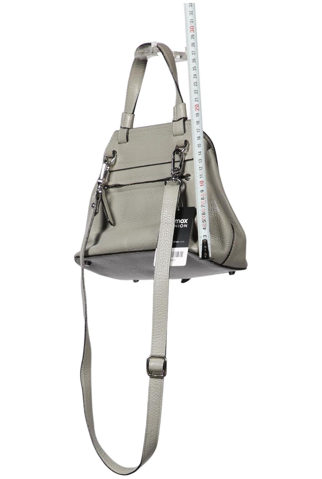 ABRO Sac à main petit en cuir femme, Gris 4