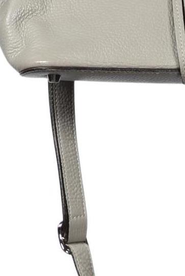 ABRO Sac à main petit en cuir femme, Gris 5