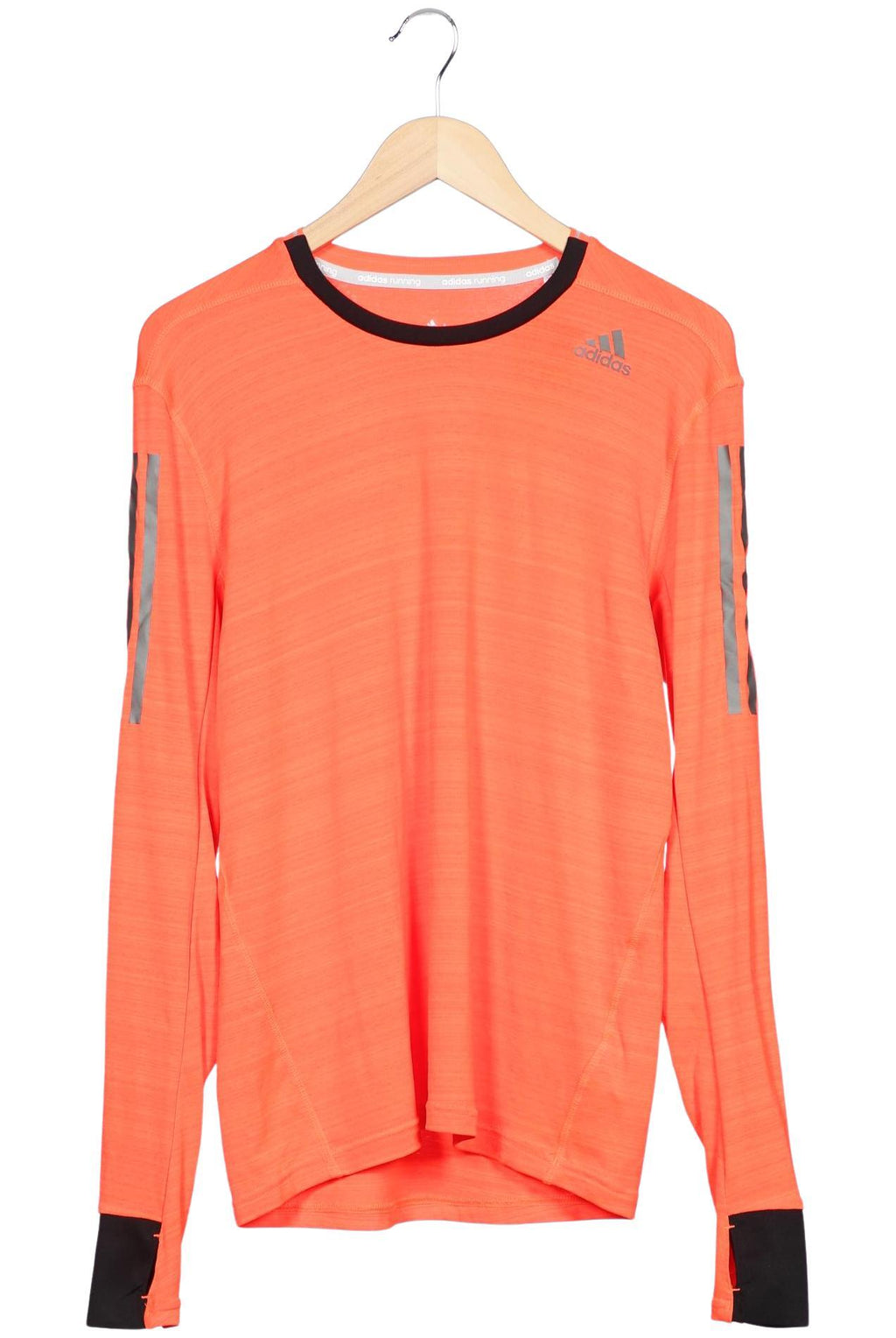 Adidas Men Long Sleeve Shirt Orange M 2