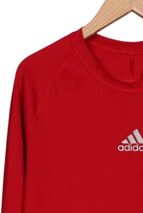 Adidas Men Long Sleeve Shirt Red M 7