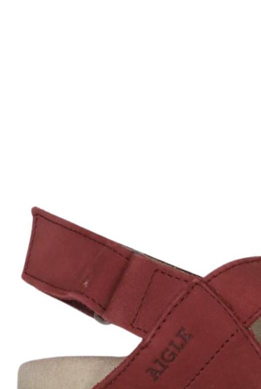 Aigle Women Sandals Red EU 36 Leather 3