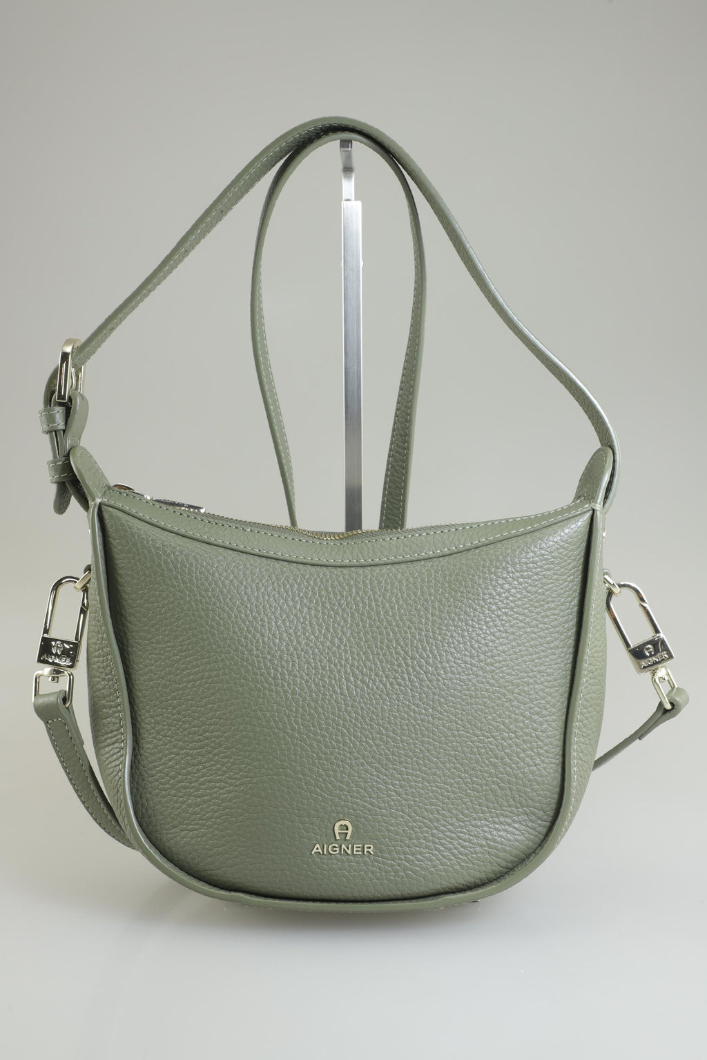 Aigner Damen kleine Ledertasche Grün 7