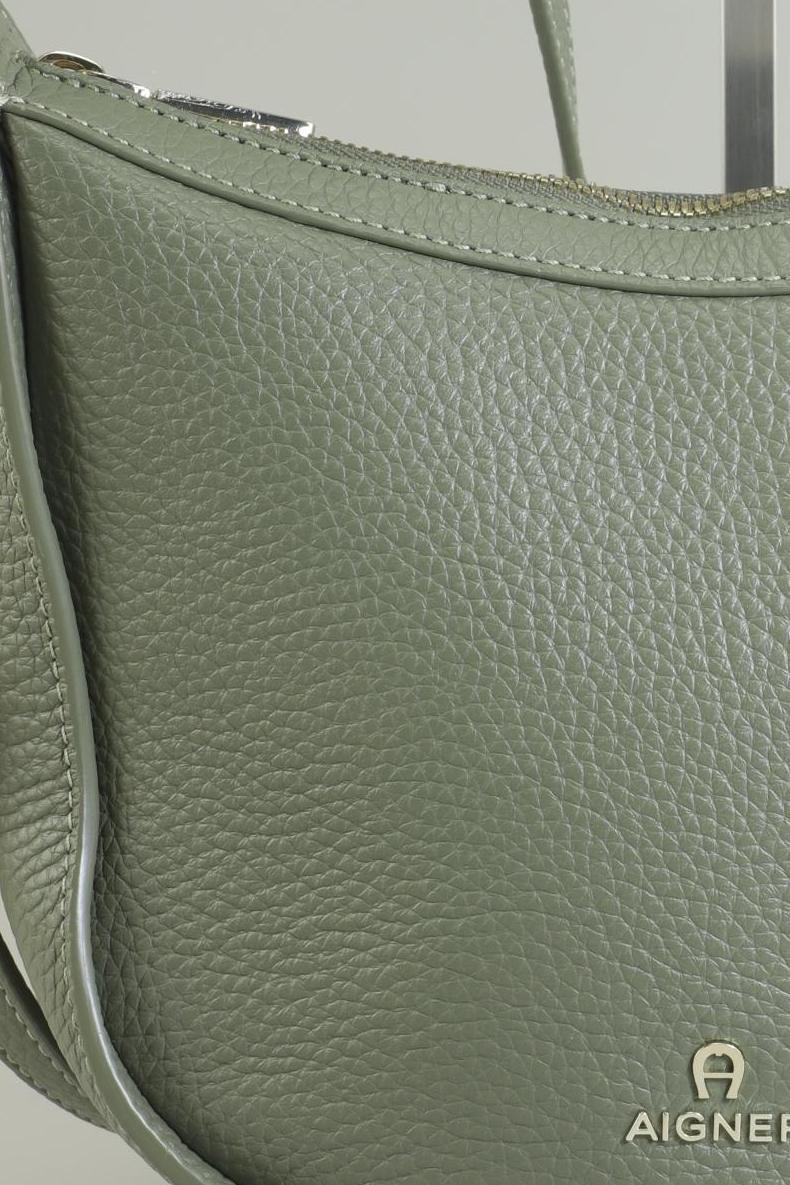 Aigner Damen kleine Ledertasche Grün 9