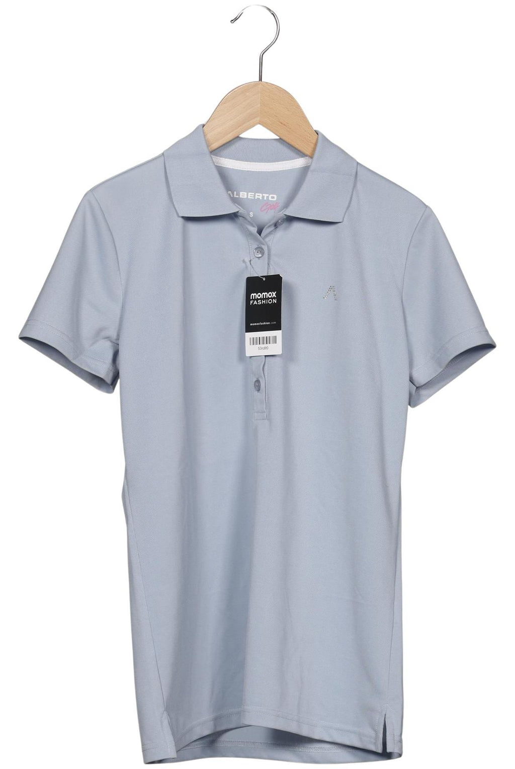 Alberto Women's Polo Shirt Light Blue Size S 2
