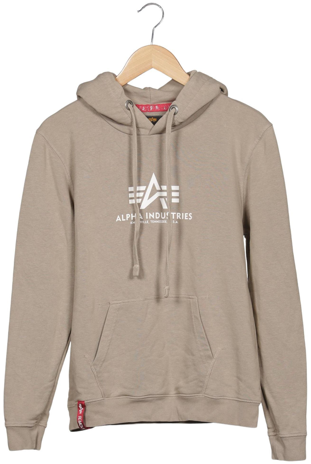 Alpha Industries Men Hoodie Beige M 4