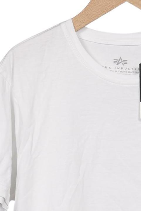 Alpha Industries Men T-Shirt White Size S 7