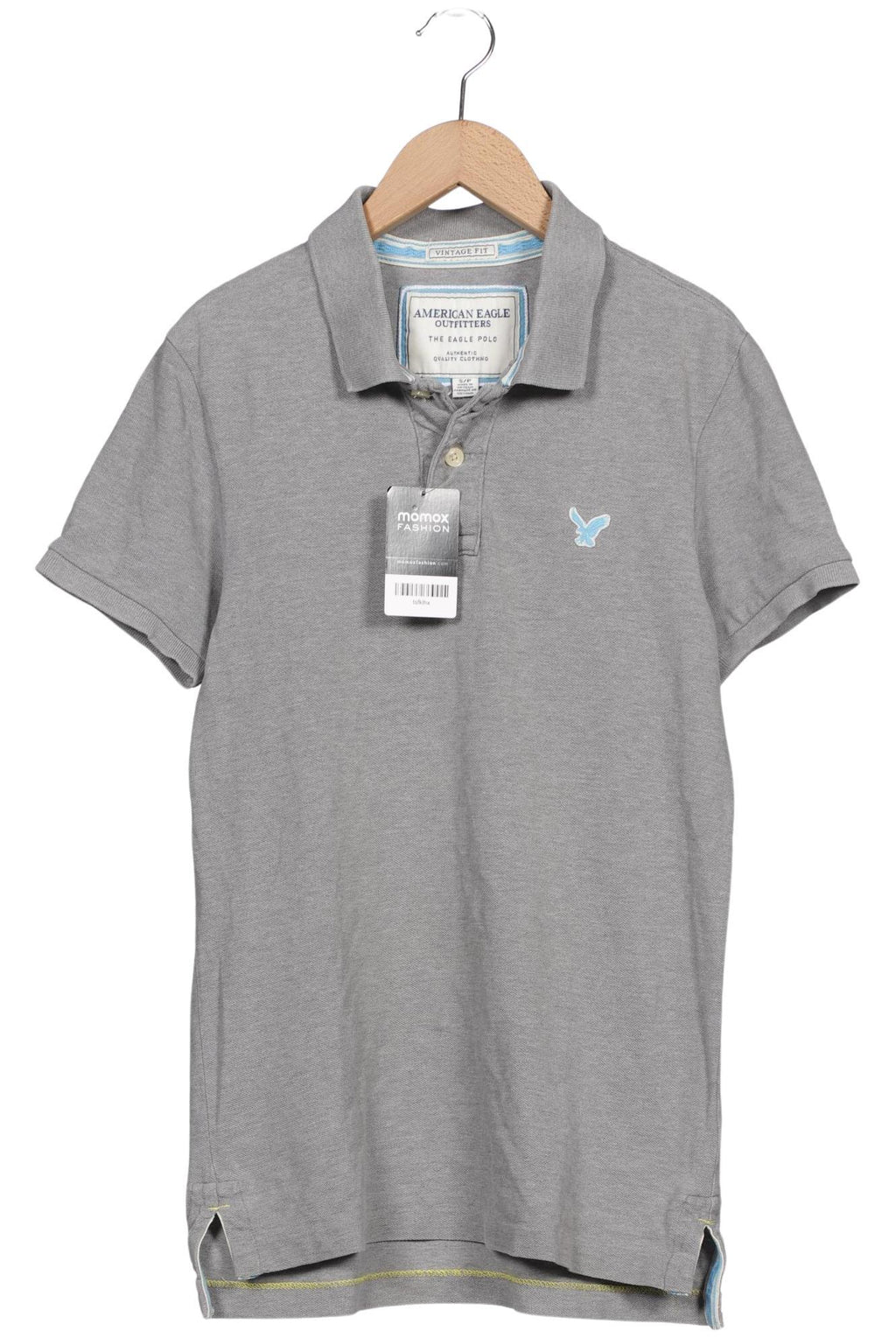 American Eagle Outfitters Polo Shirt Gray Size S Cotton 3