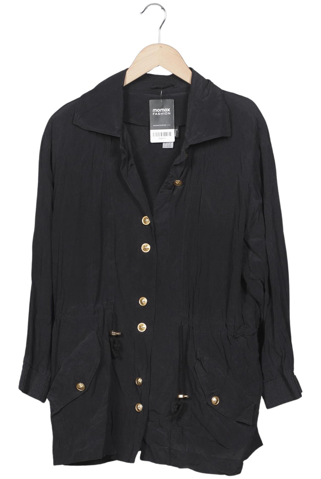 Apart Women Coat Black 40 Silk 4