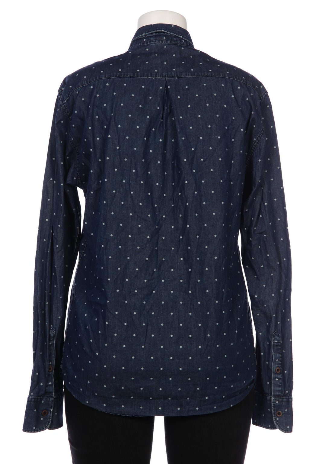 Armedangels Women Blouse Navy Blue Size L Cotton 6