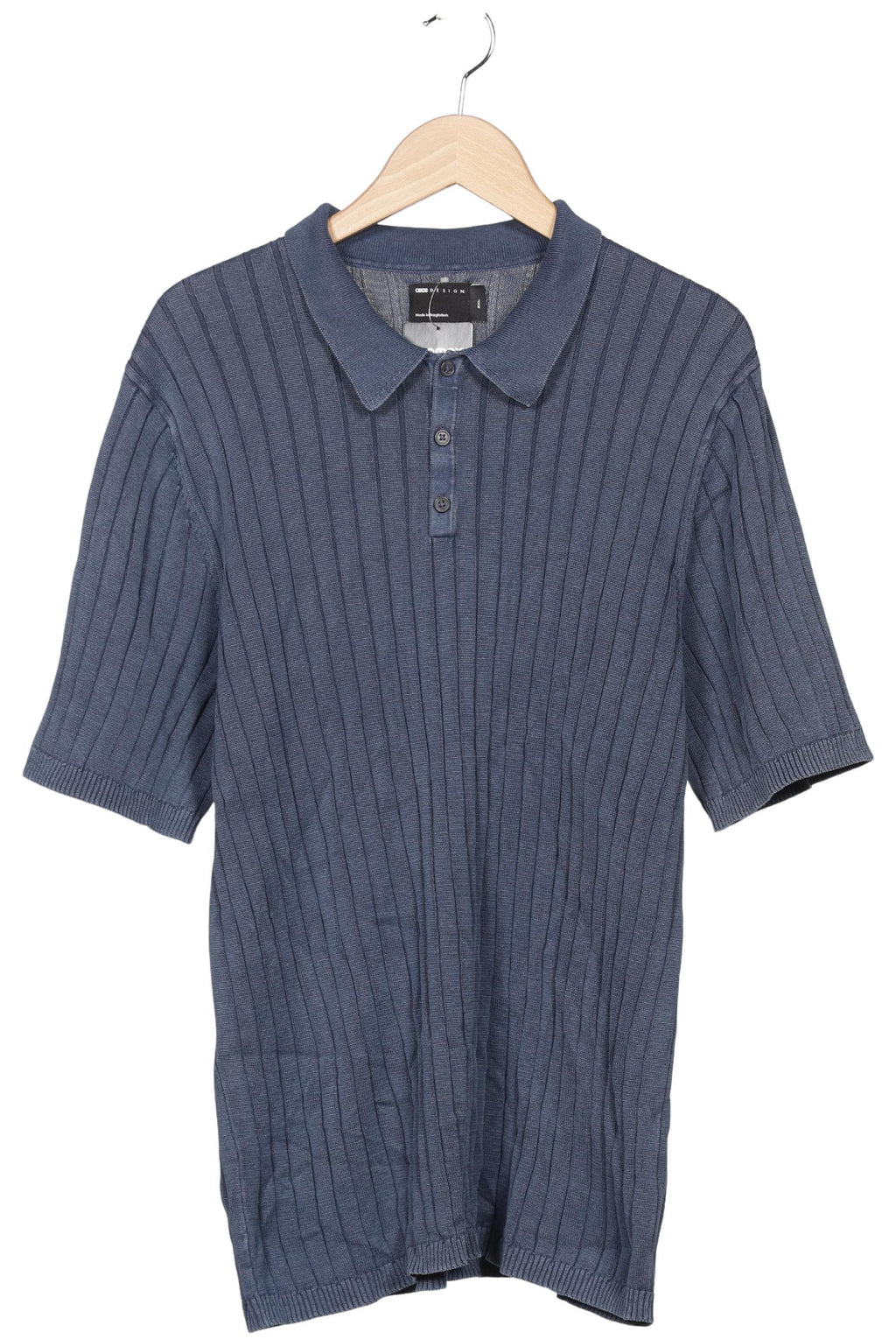 ASOS Herren Poloshirt Blau XXL Baumwolle 2