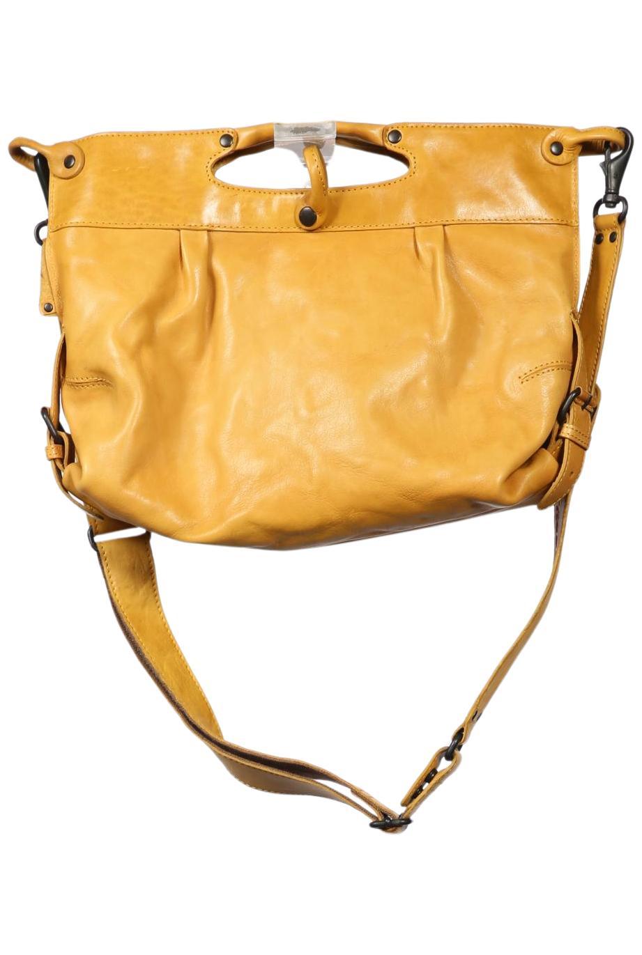 Aunts & Uncles Handbag Yellow Leather 2