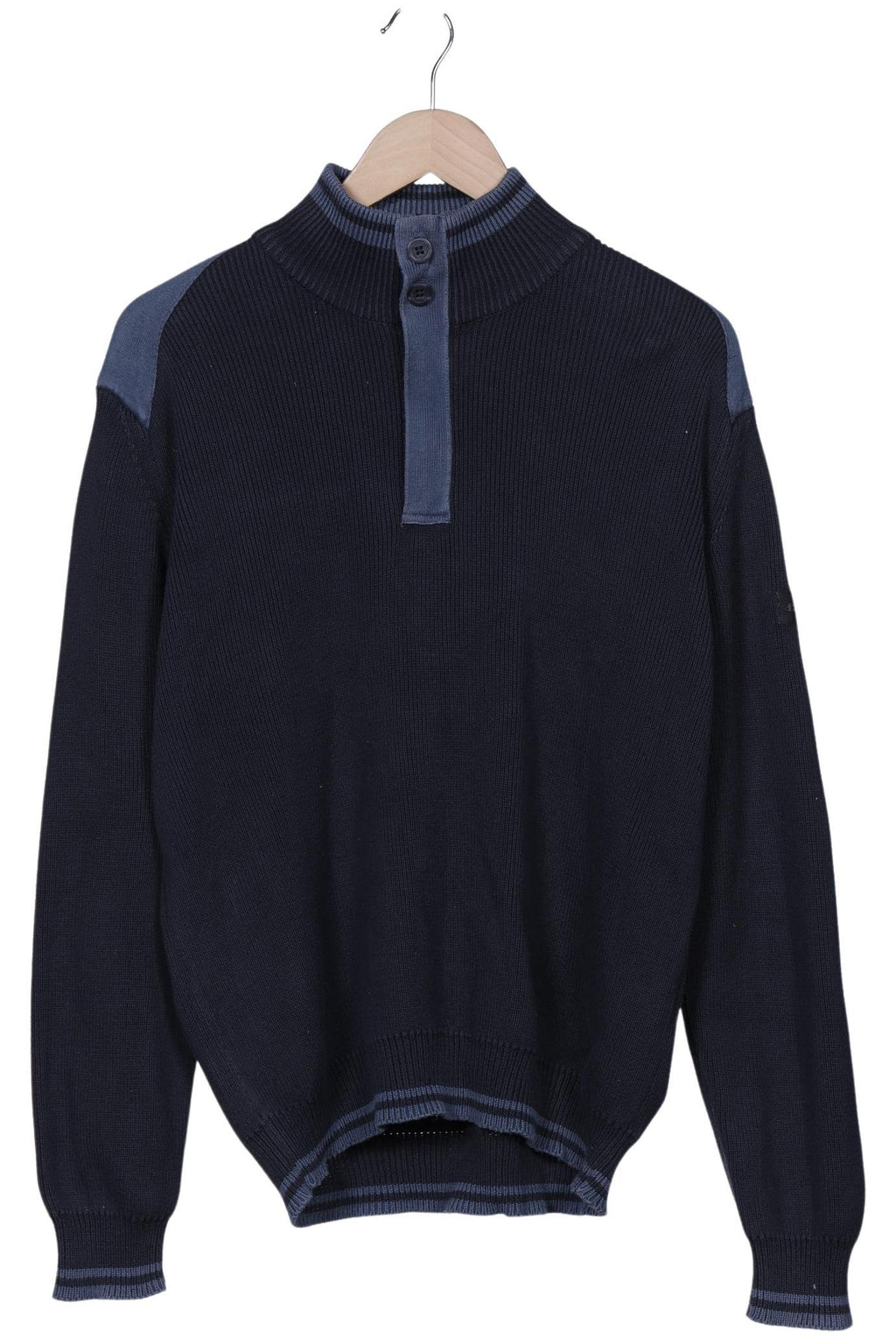 Ben Sherman Herren Pullover Marineblau Gr. M Baumwolle 8