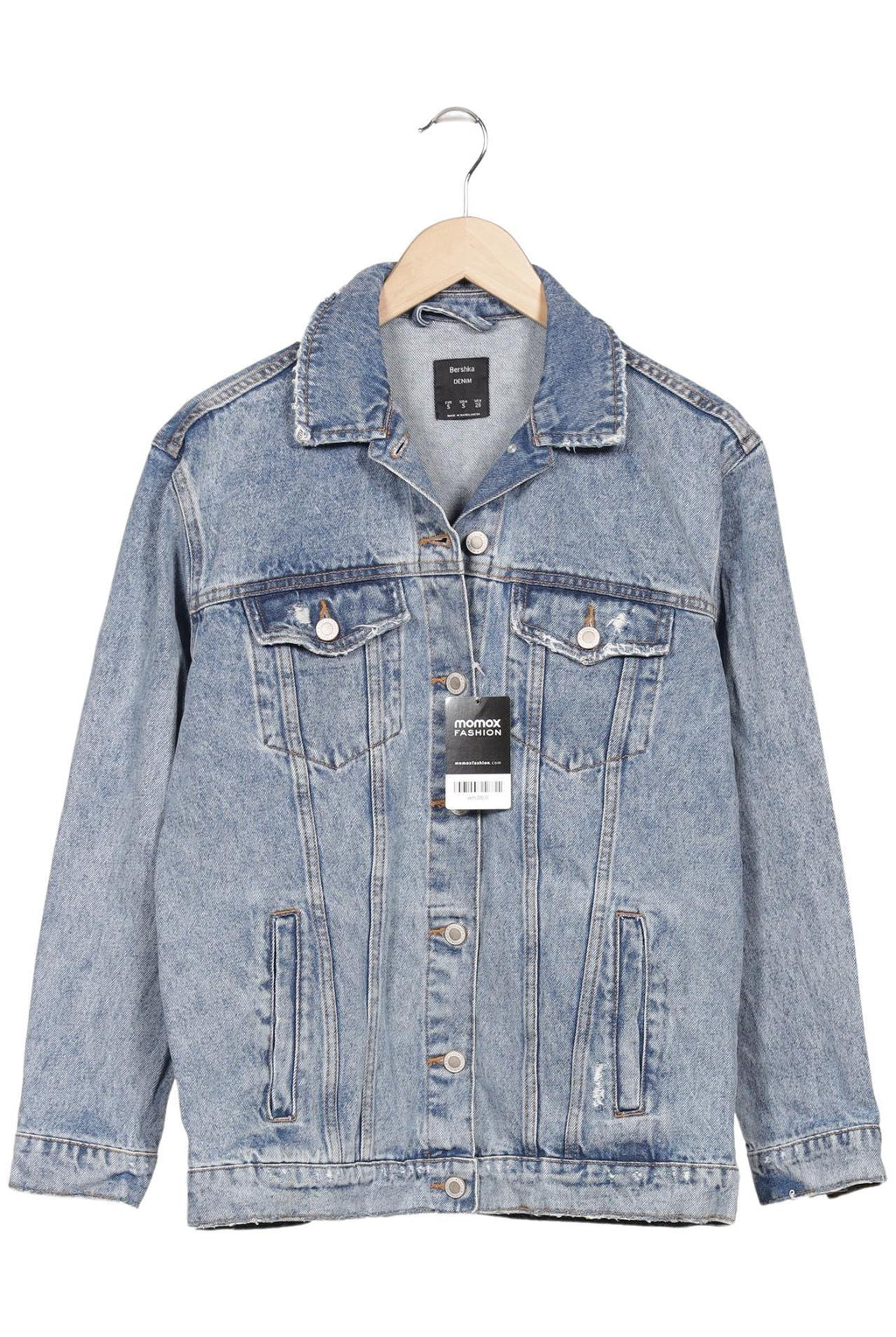 Bershka Women's Jacket Light Blue Size S Cotton 8