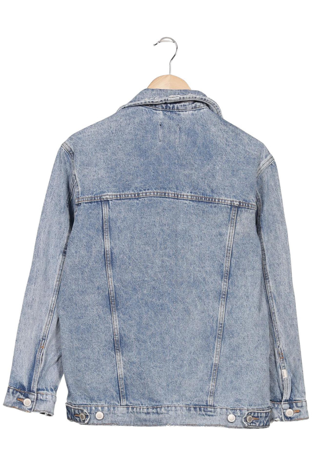 Bershka Women's Jacket Light Blue Size S Cotton 9