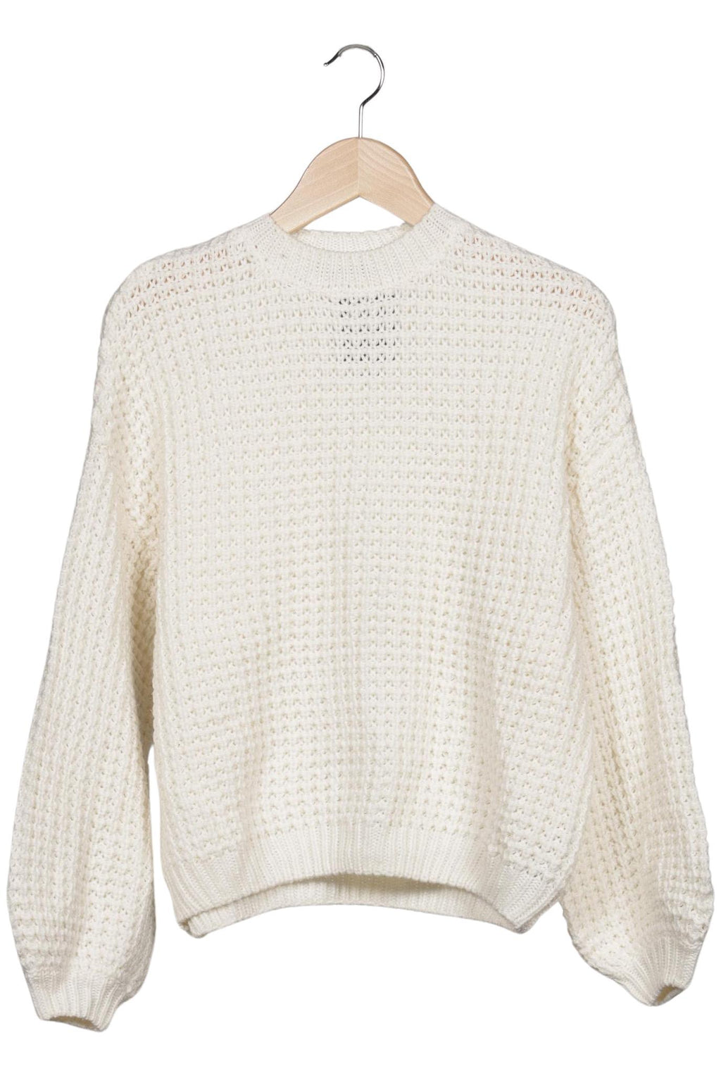 Bershka Pull Femme Blanc Crème Taille XS Synthétique 2