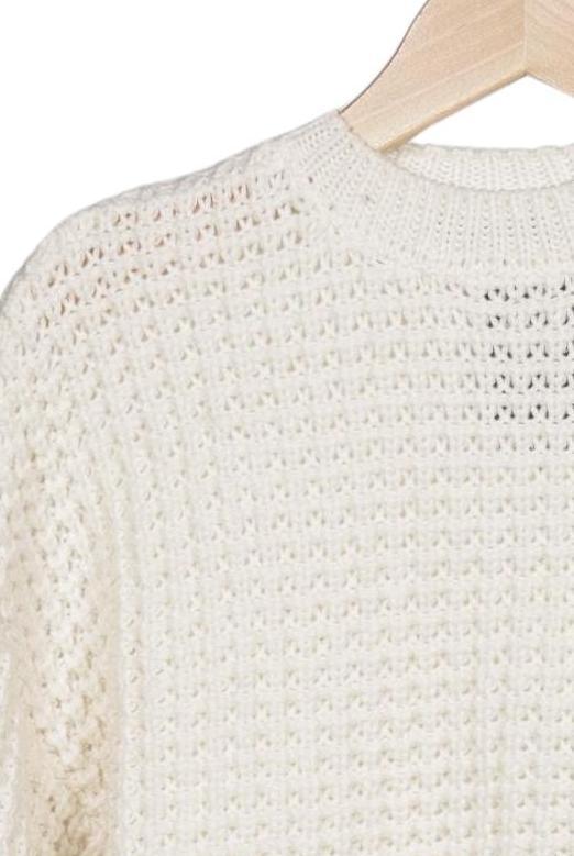 Bershka Pull Femme Blanc Crème Taille XS Synthétique 4