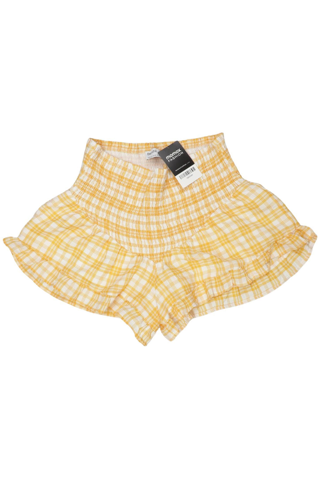 Bershka Damen Shorts Orange Gr. M 4