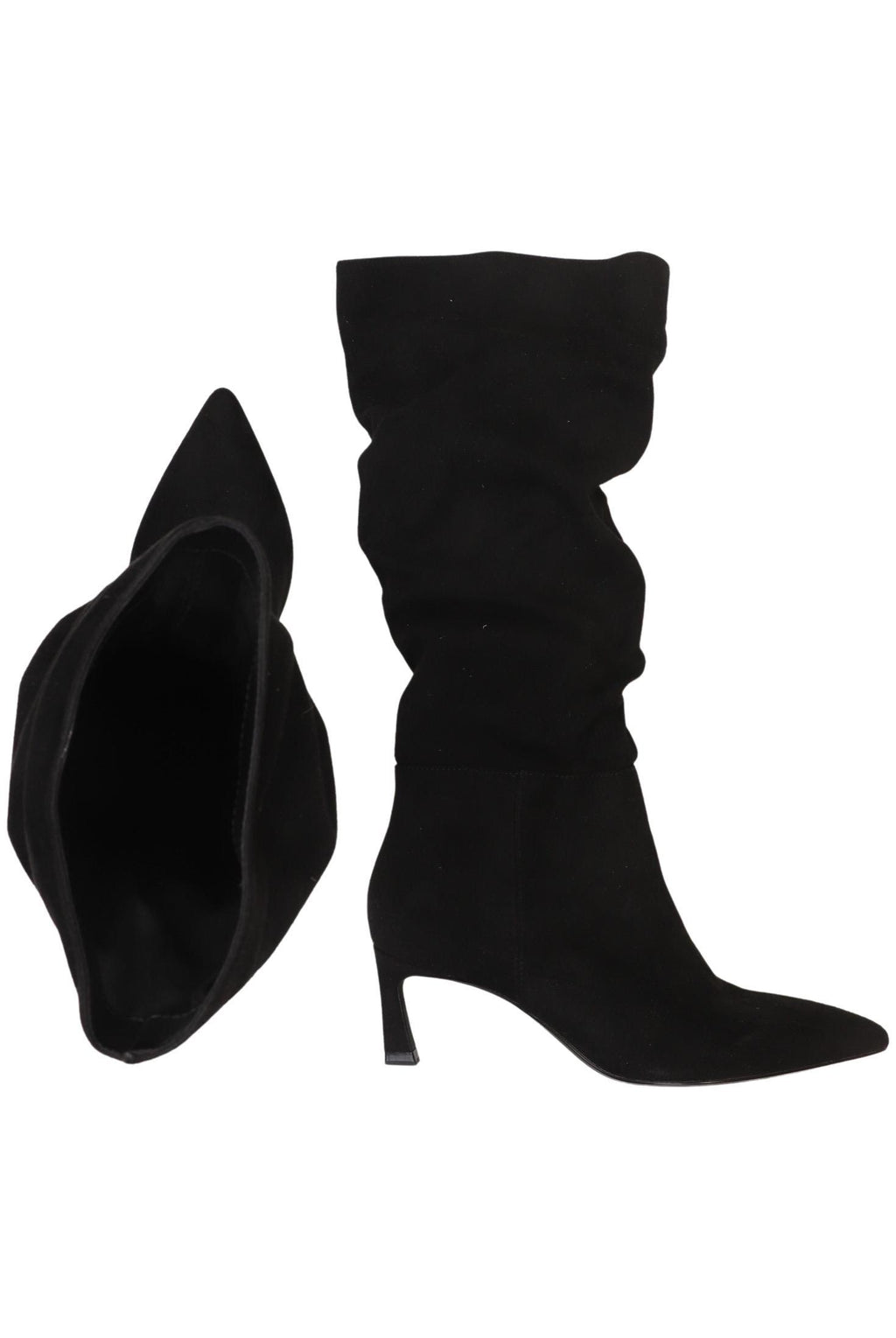 Bershka Damen Stiefel Schwarz EU 35 2