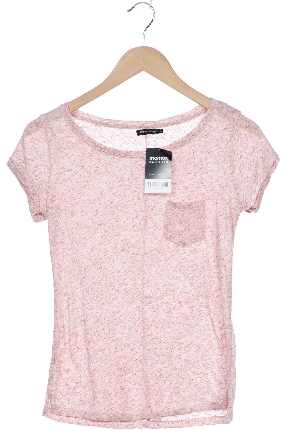 Bershka Damen T-Shirt Pink M 9