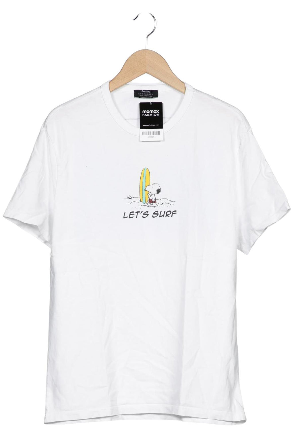 Bershka Men T-Shirt White XS 2
