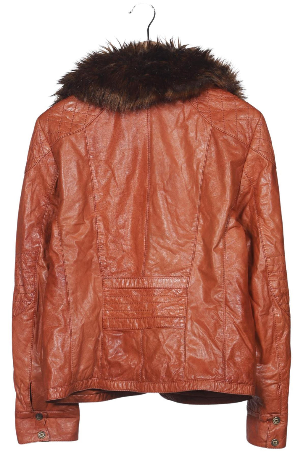 BiBA Women Jacket Brown EU 38 Leather Synthetic 4