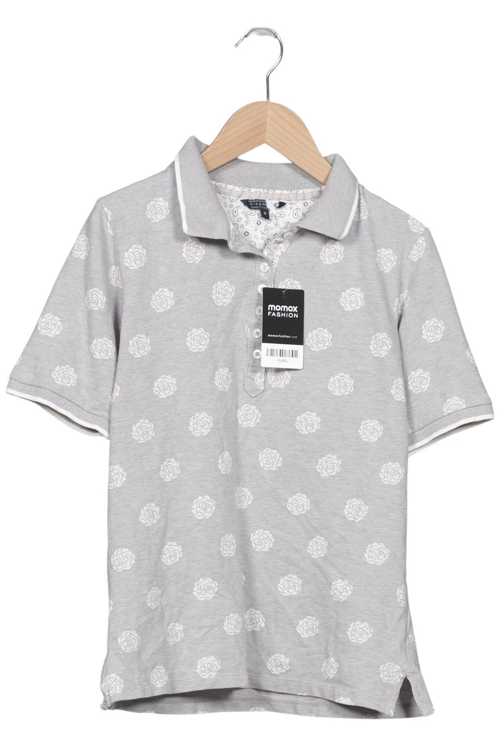 Bloom Women Polo Shirt Gray M 2