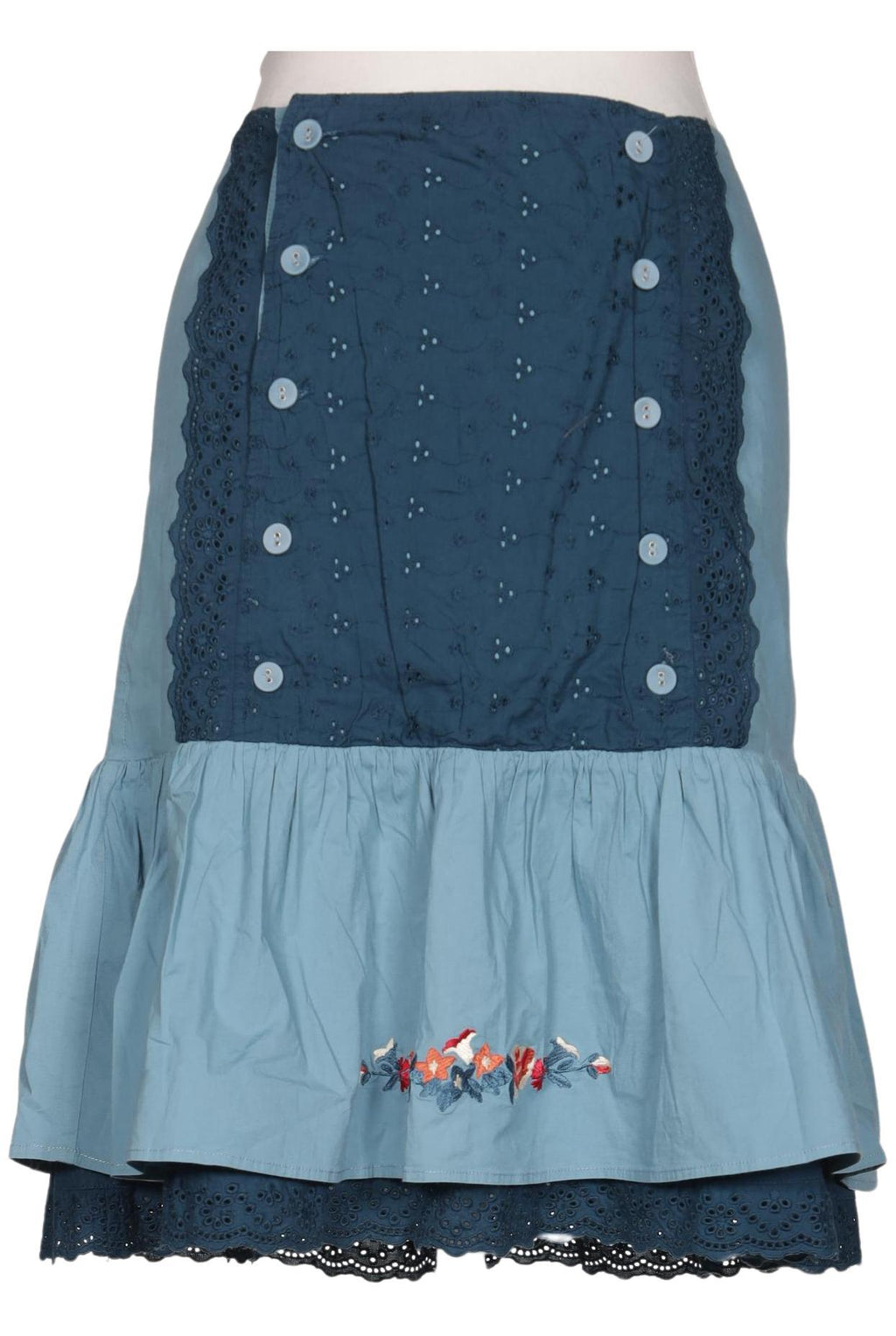 Blutsgeschwister Jupe Femme Bleu Clair M 3