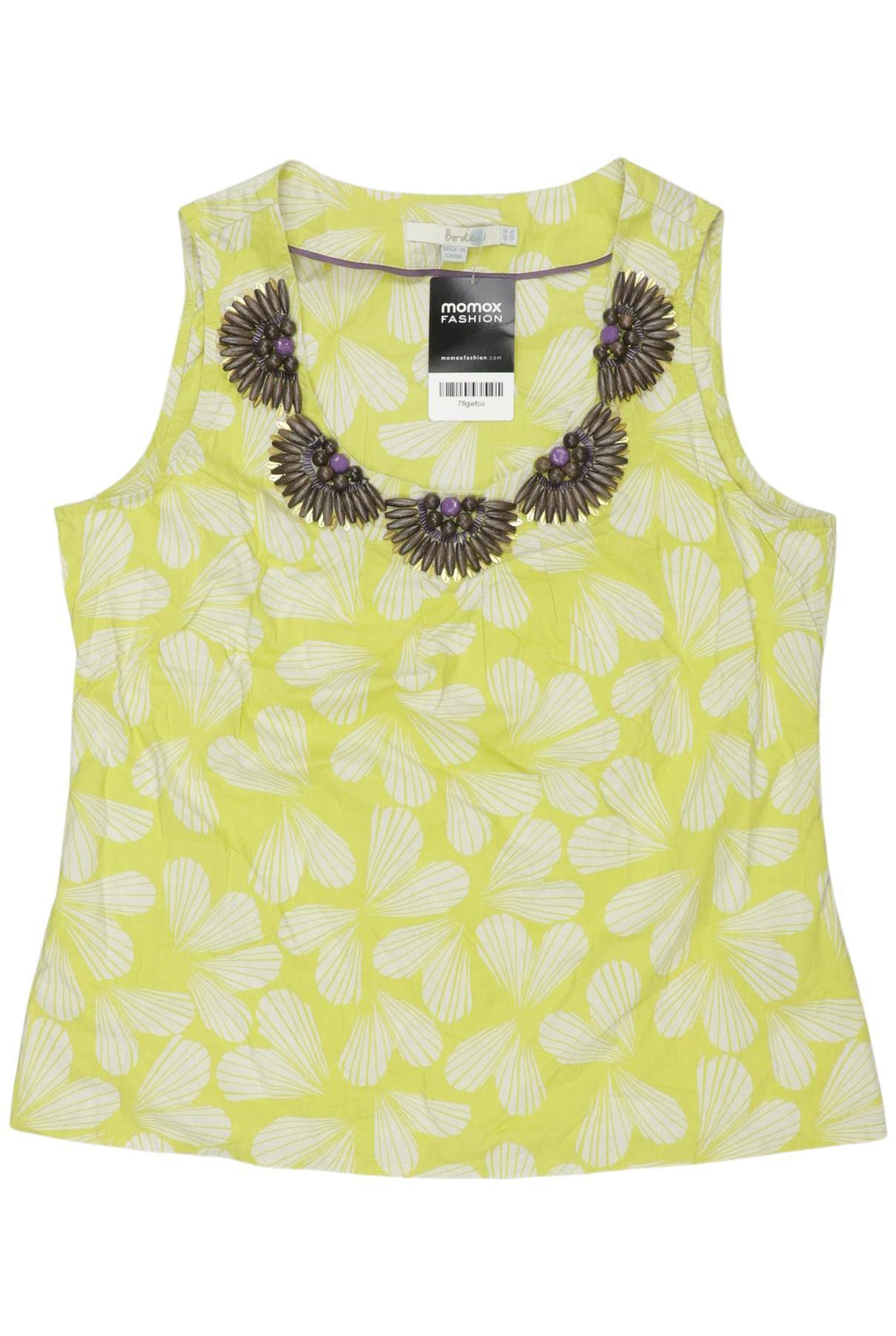 Boden Women's Top Light Green EU 36 Cotton 5