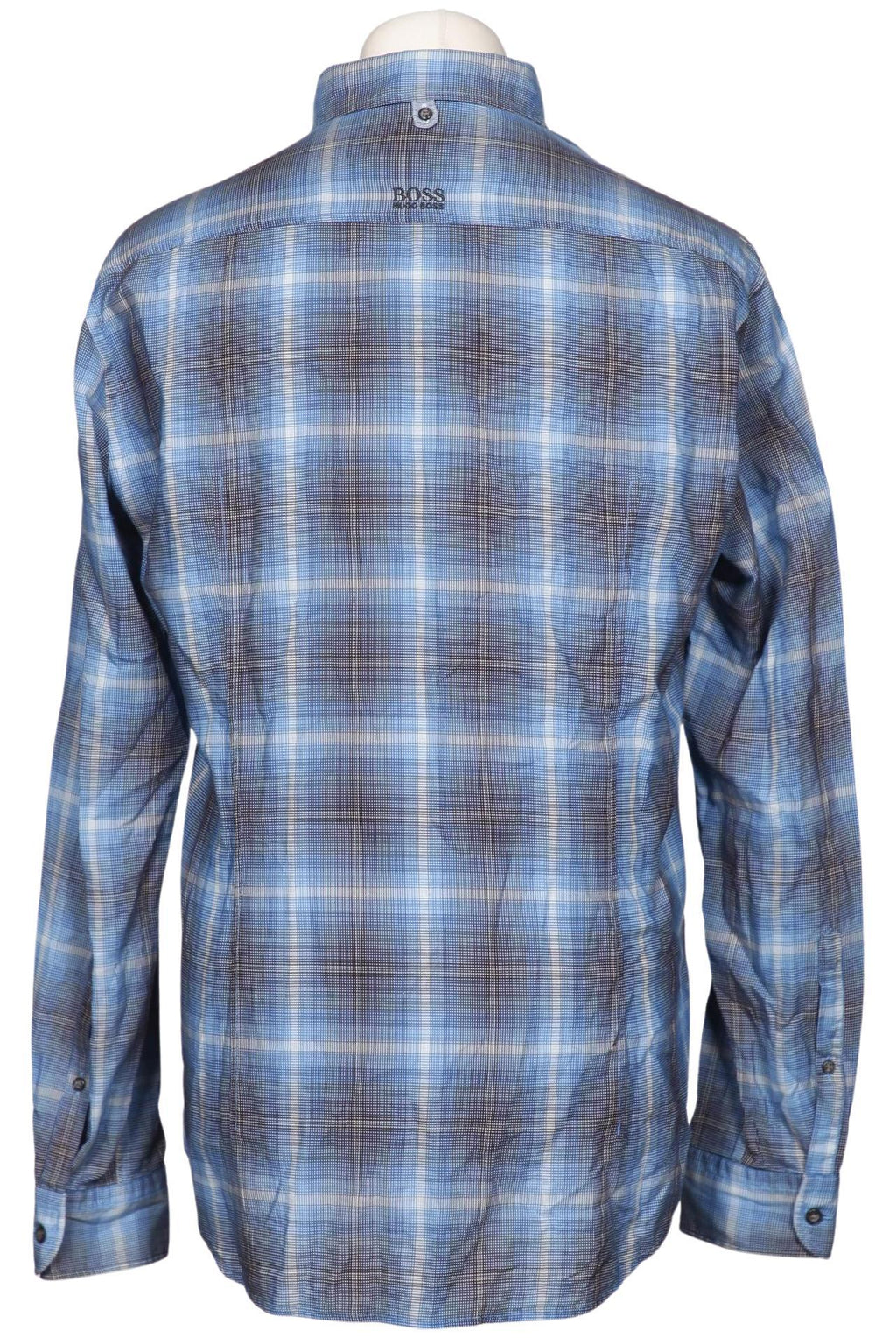 Boss Green Men's Shirt Blue L Cotton 7