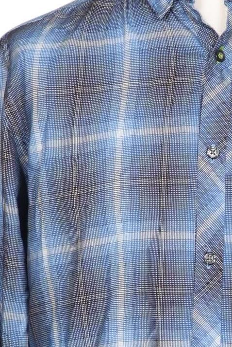Boss Green Men's Shirt Blue L Cotton 8