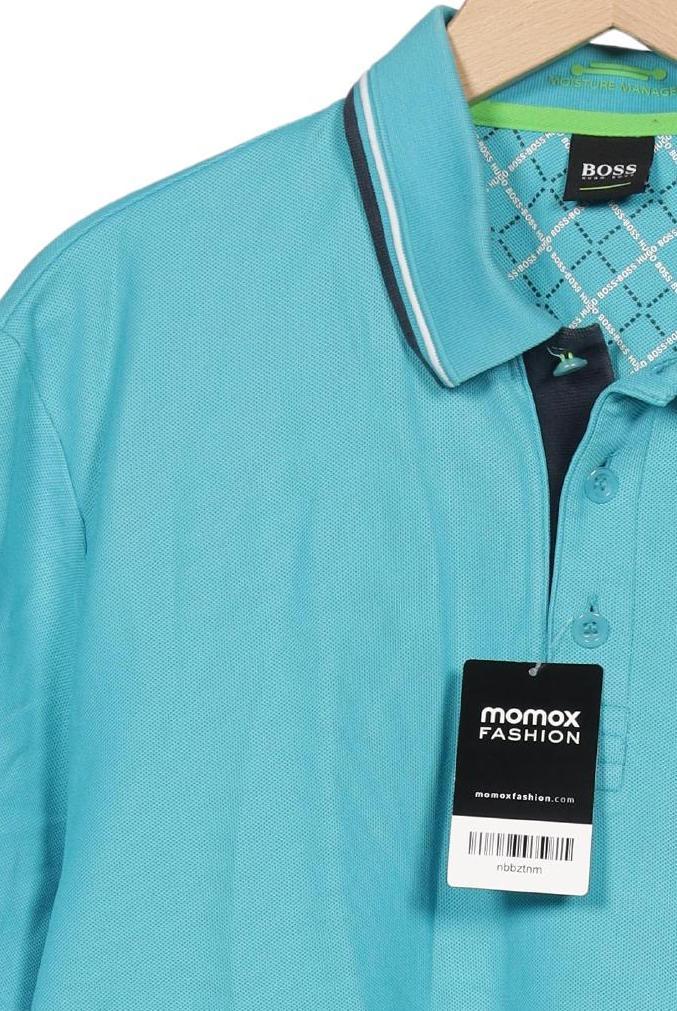 Boss Green Polo Shirt Men Light Blue XL 4