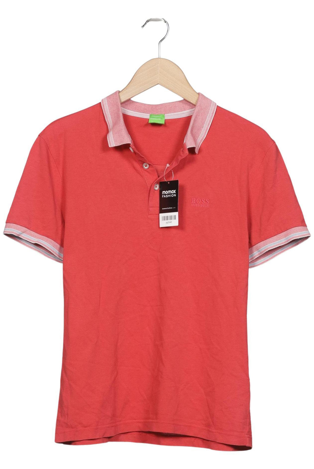 Boss Green Herren Poloshirt Rot Gr. S Baumwolle 4