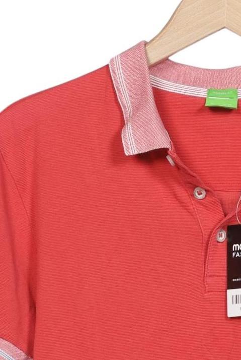 Boss Green Herren Poloshirt Rot Gr. S Baumwolle 5