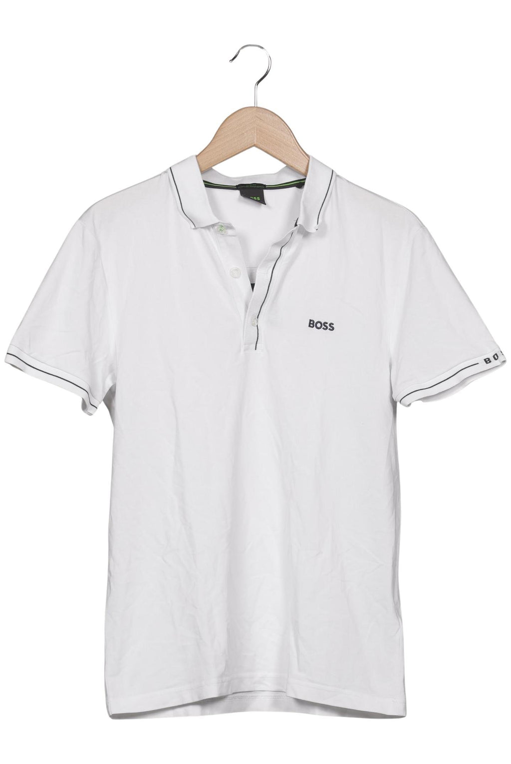 Boss Green Herren Poloshirt Weiß Gr. S 2