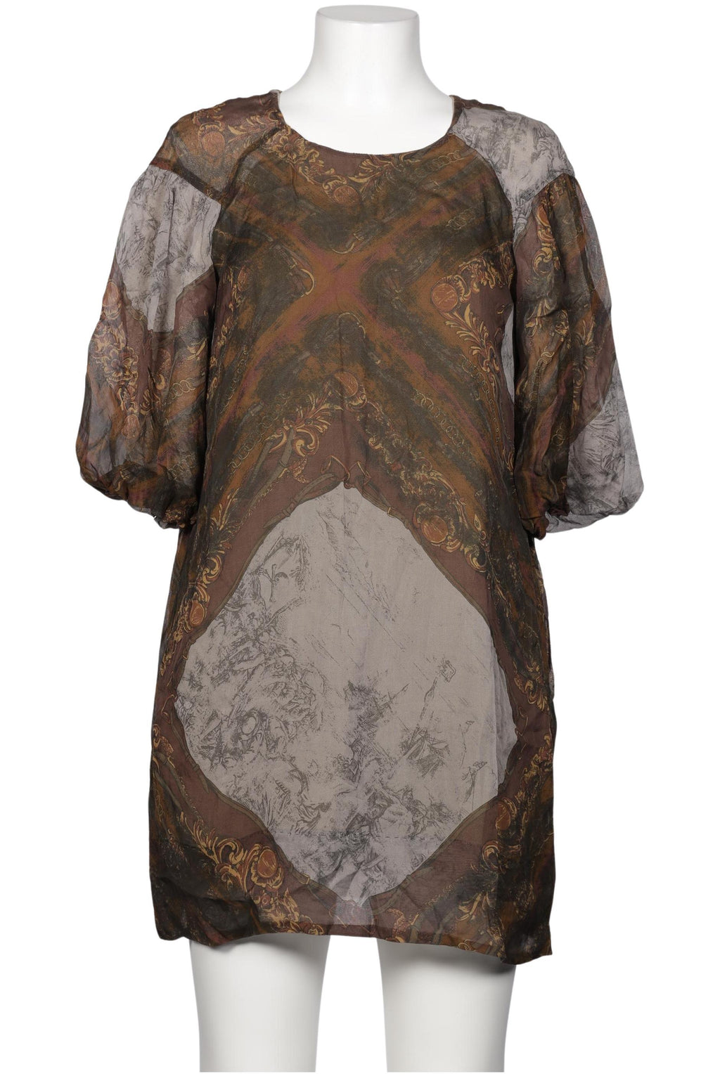 Boss Orange Dress Brown 38 Silk 4