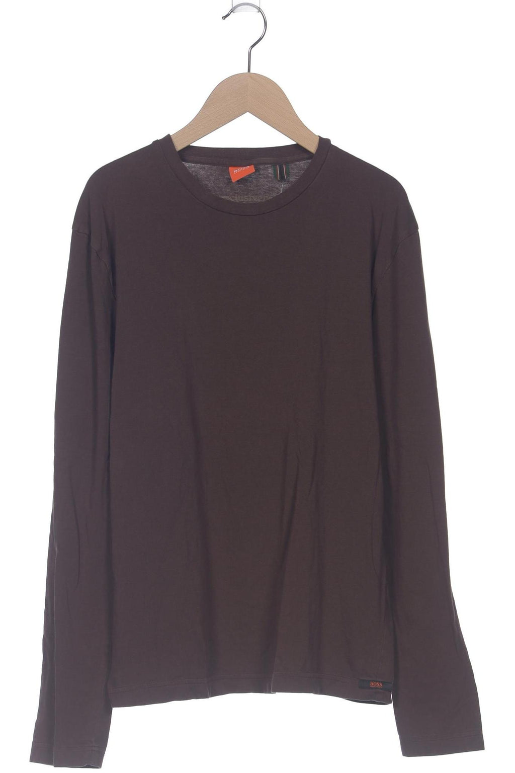 Boss Orange Men's Long Sleeve Shirt Brown S Cotton Elastane 4