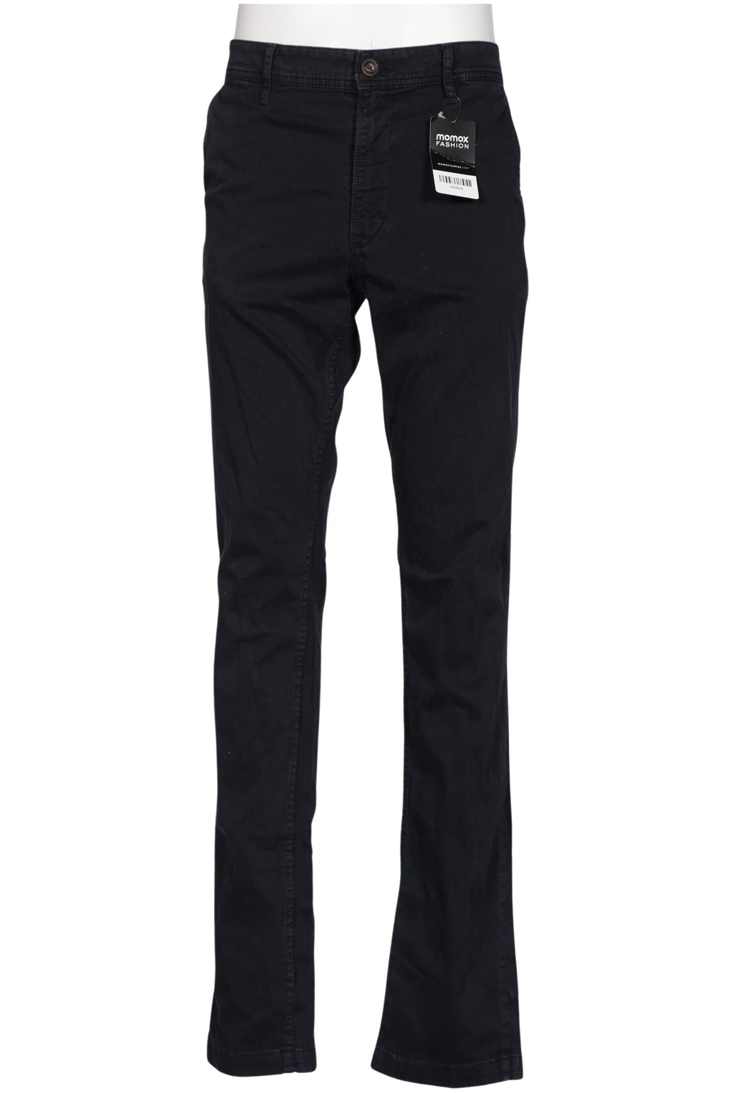 Boss Orange Men's Trousers Navy W33 Cotton Leather 2
