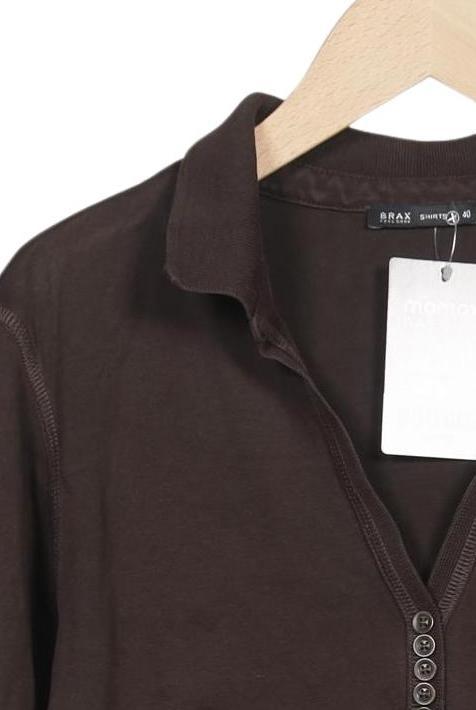 Brax Women's Polo Shirt Brown EU 40 Cotton 5