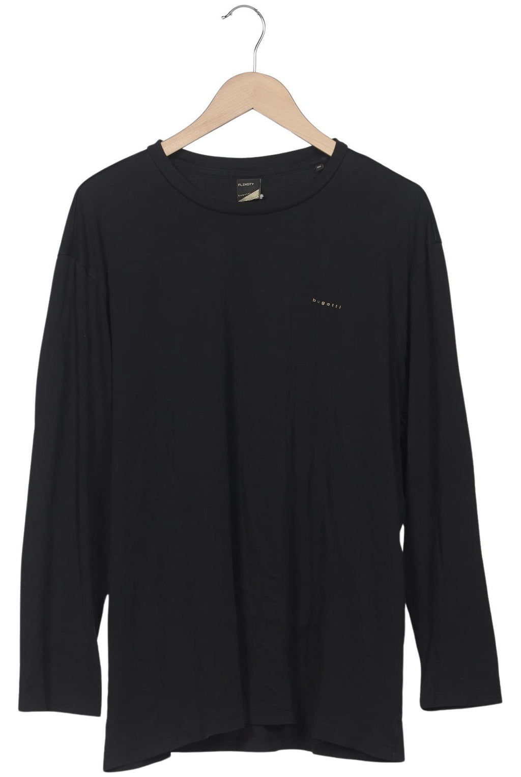 Bugatti Men Long Sleeve Shirt Black 3XL Cotton 2