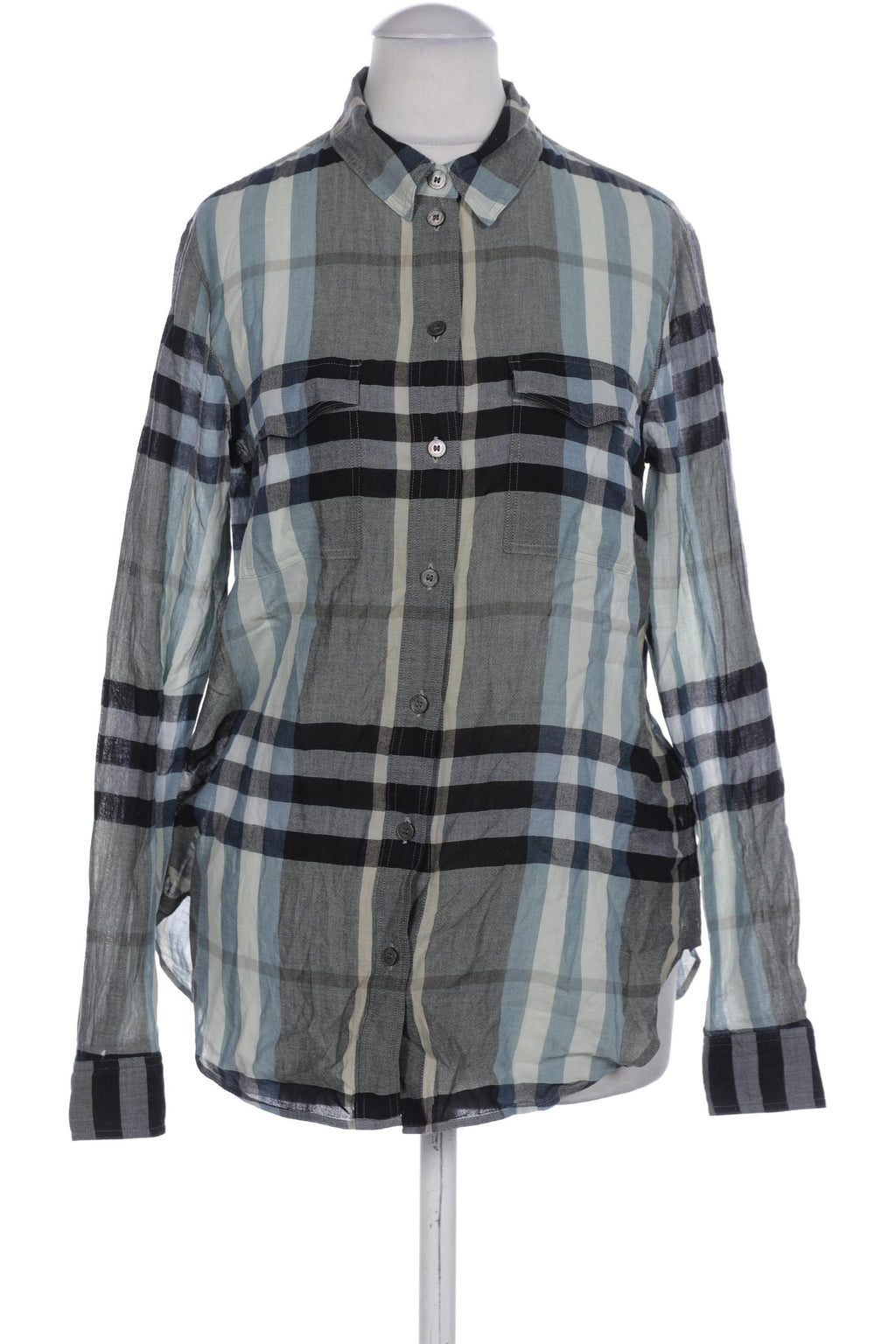 Burberry Women's Blouse Gray S Cotton 2
