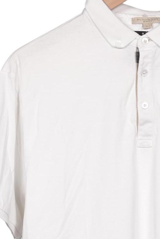 Burberry Herren Poloshirt, Weiß, Gr. XL 3