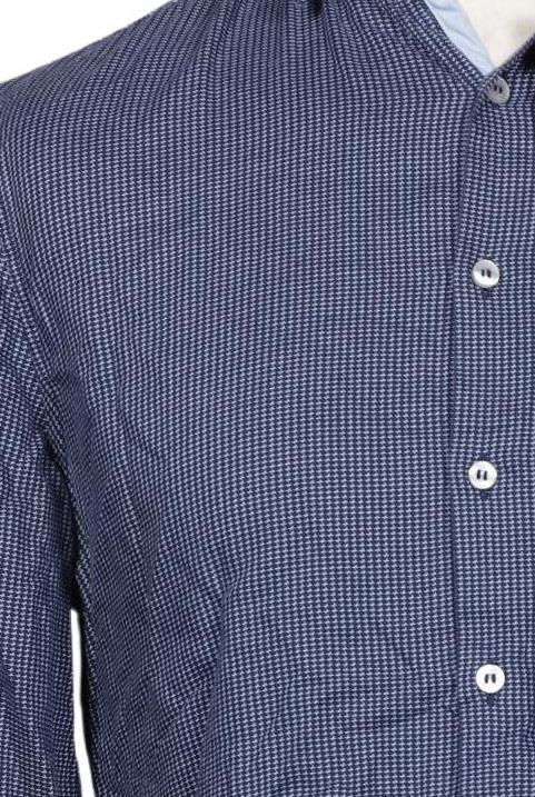 Calvin Klein Men Shirt Navy 40 Cotton 4