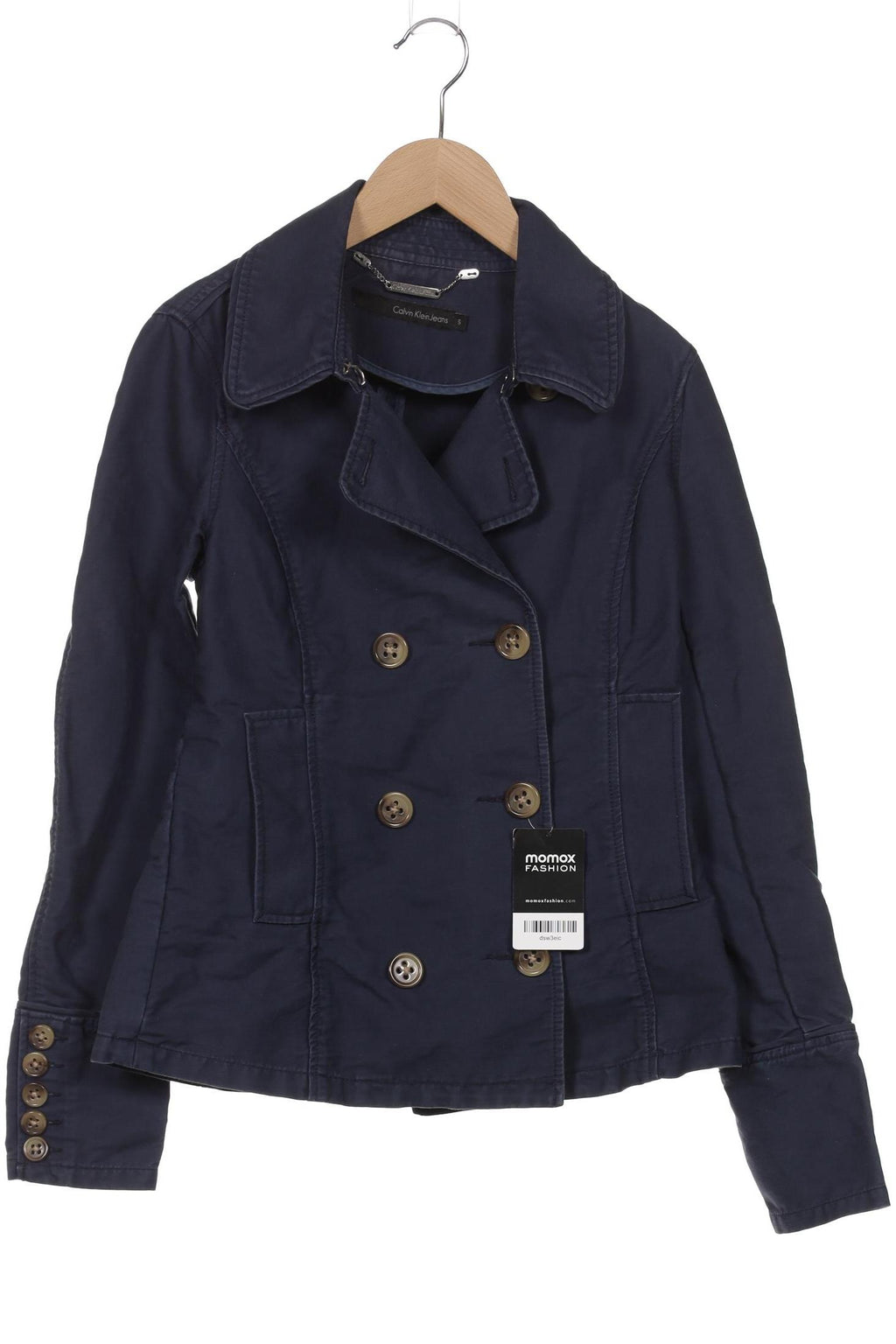 Calvin Klein Jeans Women Jacket Navy Blue Size S Cotton 7