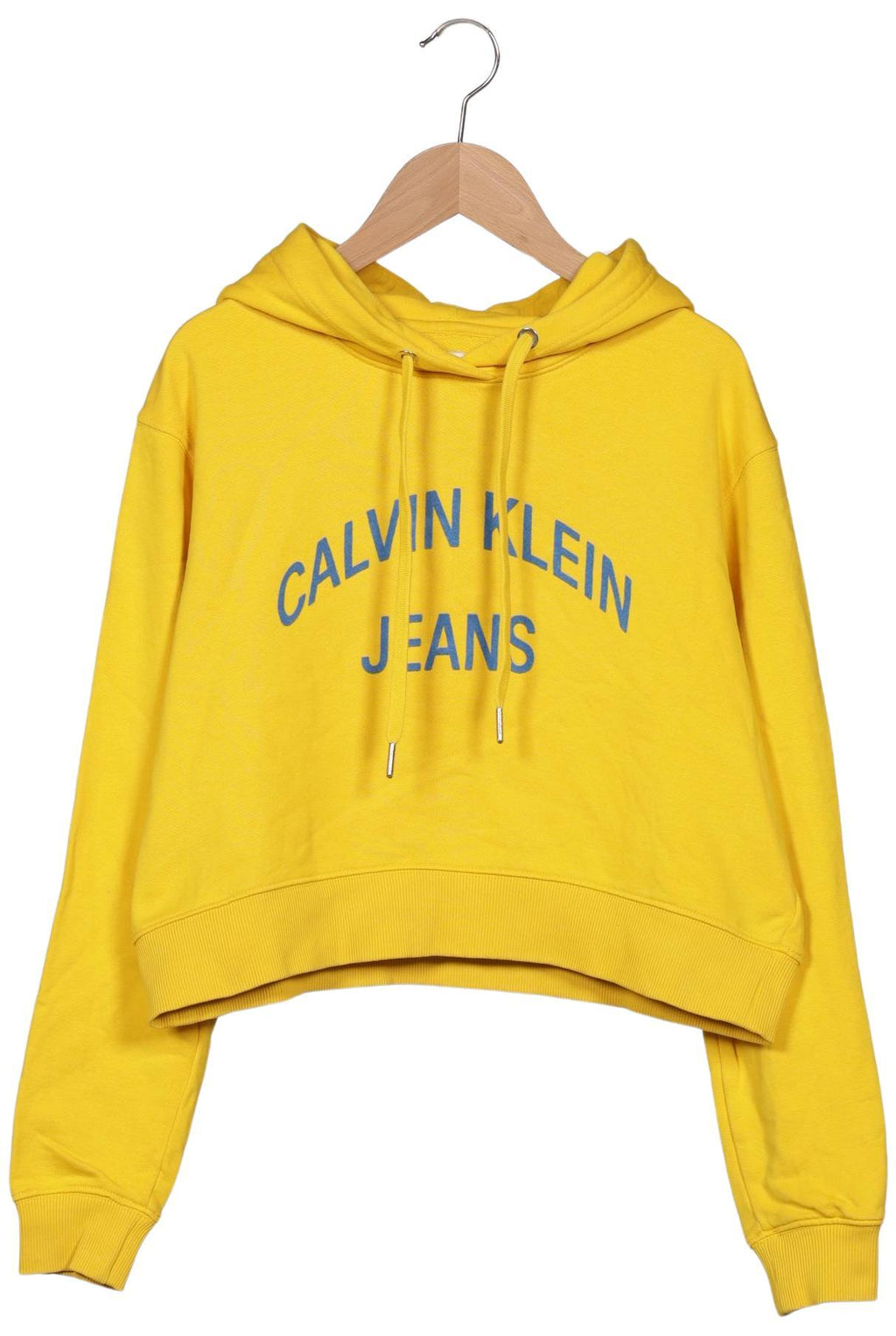 Calvin Klein Jeans Damen Kapuzenpullover Gelb Gr. S 2